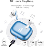 Wireless Earbuds, New Wireless Earphones HiFi Stereo Deep Bass 40H Playtime - Image 6