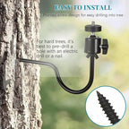 3 Pcs Trail Camera Tree Mount, 1/4 in Screw, 360° Adjustable Screw Security Cam - Image 9
