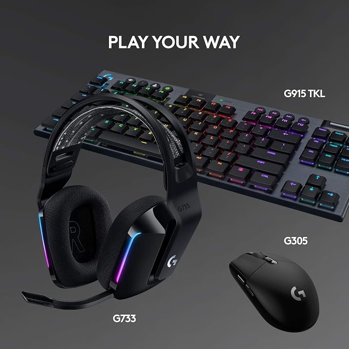 Logitech G733 Lightspeed Wireless Gaming Headset, Suspension Headband, - Image 8