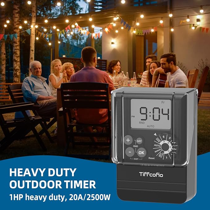 TiFFCOFiO New Digital Outdoor Timer Waterproof, Dial Programmable Method - Image 2