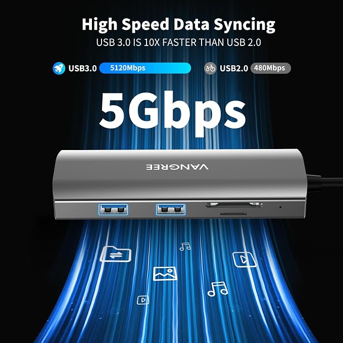 USB C to USB C Hub 10Gbps, 3 USB 3.2 Gen 2 Ports, 4K@60Hz HDMI, 100W PD - Image 9