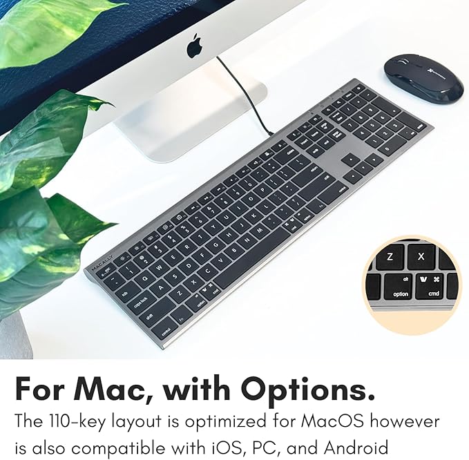 Macally Wired Keyboard for Mac - Image 4