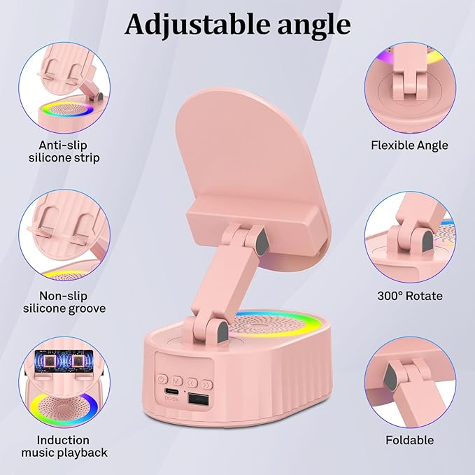 Wireless Induction Audio Bluetooth Speaker 5in1 Phone Holder Emergency - Image 3