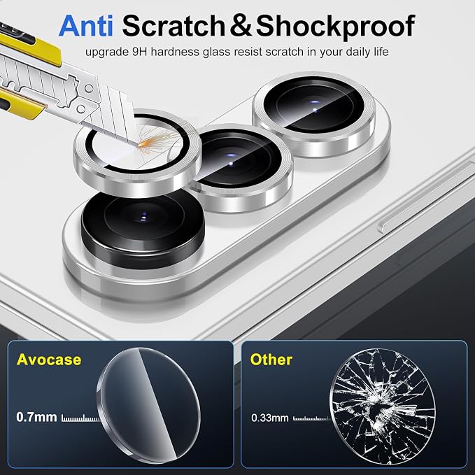 for Samsung Galaxy Z Fold 7 Camera Lens Protector, Individual Metal Ring - Image 3