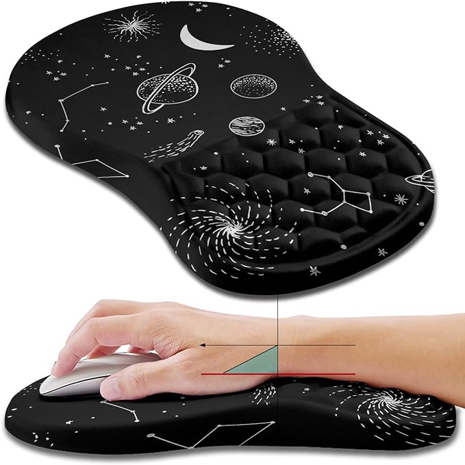 Hokafenle Ergonomic Mouse Pad Wrist Support, Wrist Rest Mousepad by Hokafenle