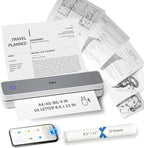 Inkless Portable Printer for Travel, Wireless Thermal Printer Support 8.5 x 11 by PRT