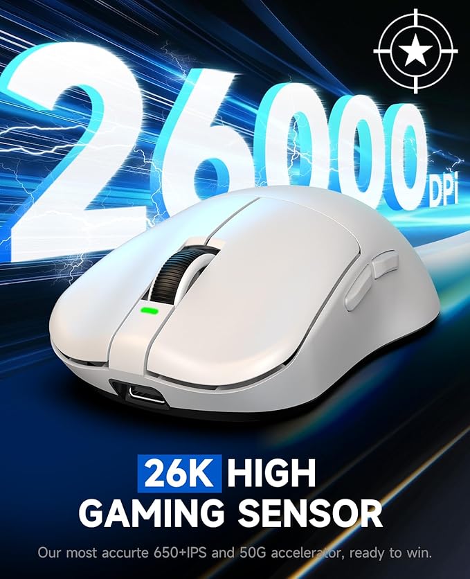 VGN F1 MOBA Wireless Gaming Mouse, 4K Polling Wired/Wireless Gamer Mice - Image 2
