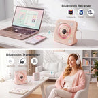Gueray CD Player Portable Bluetooth Desktop CD Player - Image 3