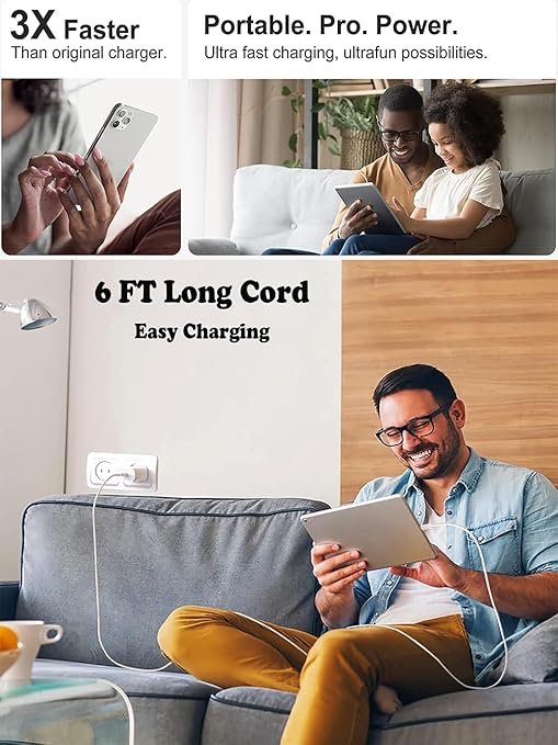 iPhone Charger Fast Charging, iPhone Fast Charger 2Pack Type C Fast Charger - Image 4