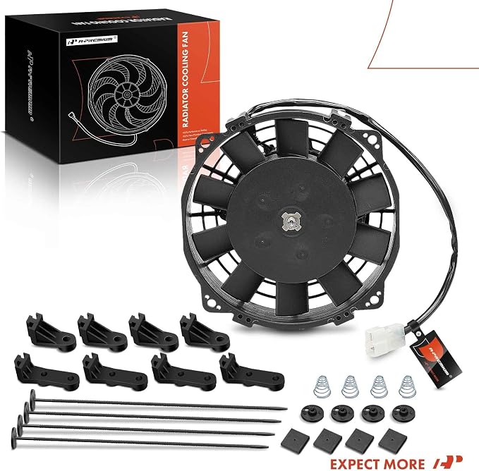 A-Premium 6.5'' 6.5 inch Slim Fan Pull Universal Electric Radiator Cooling Fan - Image 9