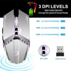 TENMOS T12 Wireless Gaming Mouse Rechargeable, 2.4G Silent Optical Wireless - Image 3
