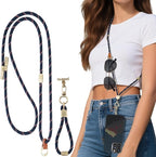 memumi 3 in 1 Universal Adjustable Phone Lanyard, Crossbody Neck Wrist Strap by memumi