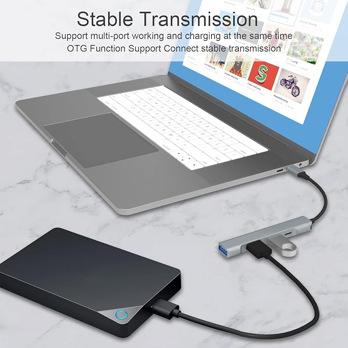 Lightning to USB Hub 4-in-1 USB OTG Hub - Image 6
