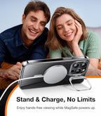 TORRAS Magnetic Kickstand for iPhone 15 Pro Case, Dual Camera Protection - Image 4