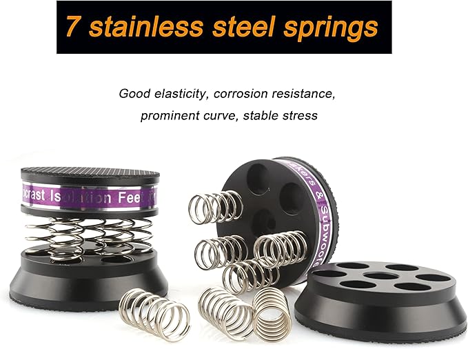 Tertullus 4pcs Spring Speaker Feet Isolation Foot 43mm×38.5mm Stand HiFi - Image 4
