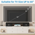 45" Large TV Riser with Fabric Drawers - Image 5