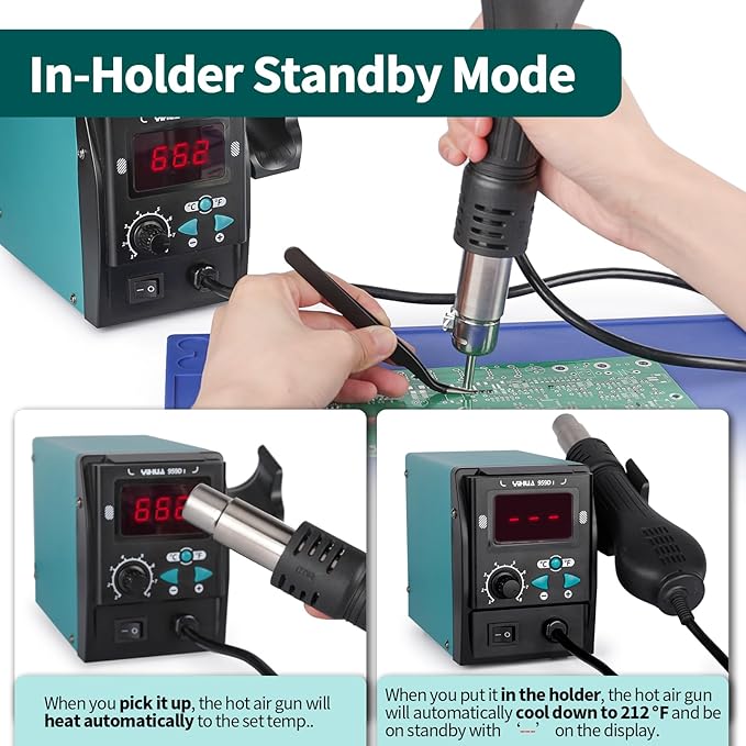 YIHUA 959D I Digital Hot Air Rework Station - Image 5