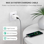 etguuds 6ft USB A to USB C Cable 3A Fast Charging, - Image 3