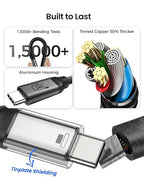 Silkland USB C Monitor Display Cable Right Angle 6.6FT/2M, 90 Degree USB C 3.2 - Image 7