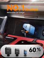 Retractable Car Charger USB C 84W Car Accessories Adapter - Image 6