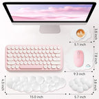 Cloud Wrist Rest for Computer Keyboard, 4-in-1 Memory Foam Leather Cloud - Image 7