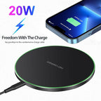 Fast Wireless Charger, 20W Max Wireless Charging Pad Compatible - Image 2
