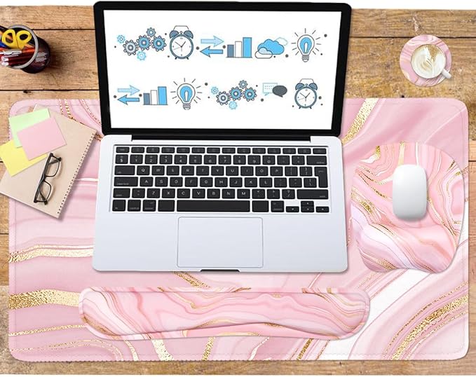 Keyboard Wrist Rest Large Mouse Pad Wrist Support - Image 2