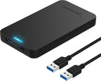 SABRENT 2.5 Inch SATA to USB 3.0 Tool Free External Hard Drive Enclosure Black by SABRENT