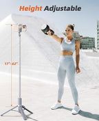 62" Phone Tripod & Selfie Stick, Tripod - Image 3