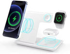 3-in-1 Wireless Charger for iPhone 16/15/14/13/12/11, Apple Watch All Series by Unknown