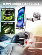 Bracketron MagAlign Extend 15W Magsafe Car Mount Charger, Magnetic Car Phone - Image 4