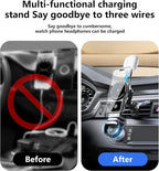 3 in 1 Wireless Car Charger, 15W Fast Charging Phone Holder Foldable Magnetic - Image 5