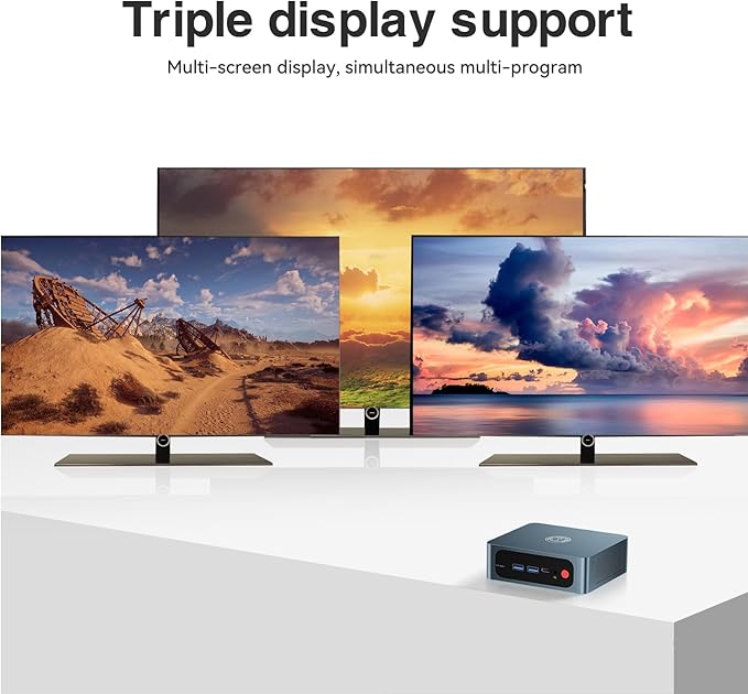 TRIGKEY S6 Mini PC 6800U, Ryzen7 32GB LPDDR5 1TB M.2 NVMe SSD, Mini Desktop - Image 7