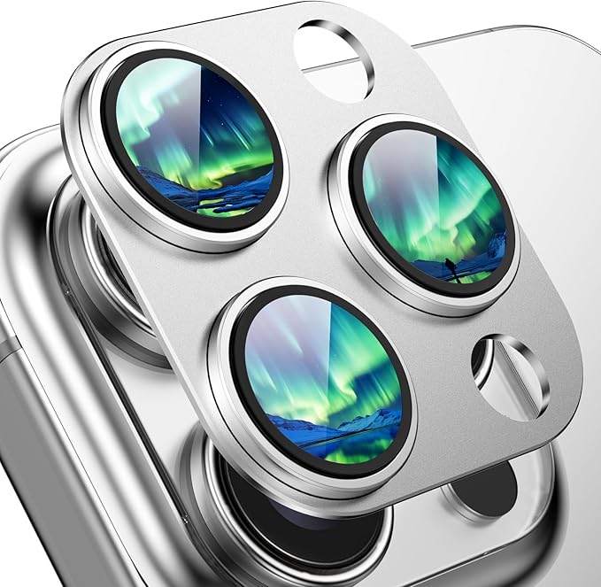 Compatible with iPhone 15 Pro/16 Pro Camera Lens Protector, Tempered Glass Full by HOME