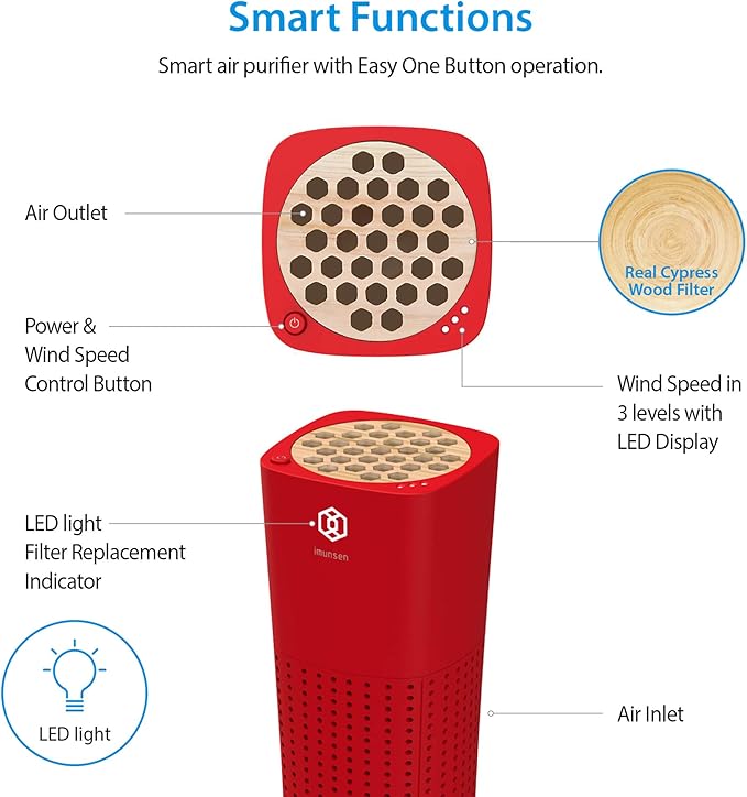 IMUNSEN M-003R True HEPA 13 Filter Air Purifier - Image 5
