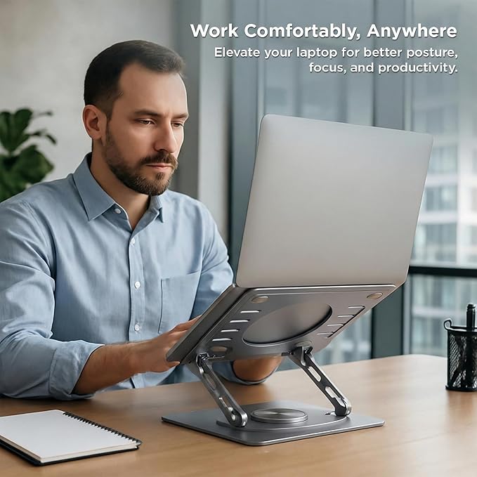Uncaged Ergonomics Swivel Laptop Stand - Image 4