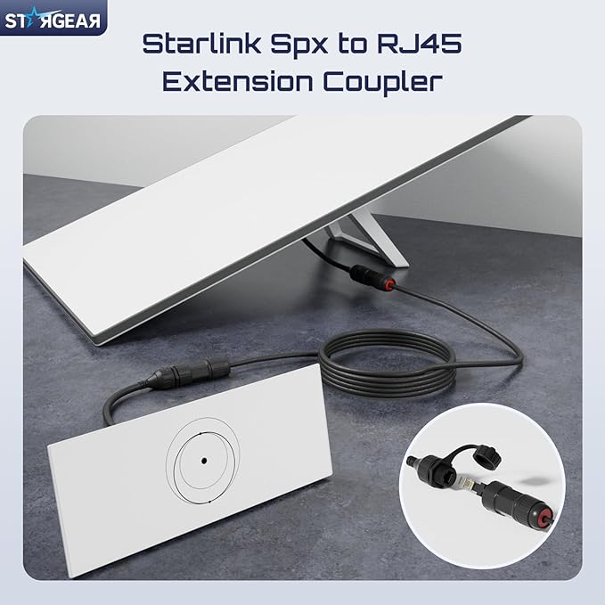 2 Pack Starlink Ethernet Adapter Gen 3/Mini, Waterproof Starlink Cable RJ45 - Image 7