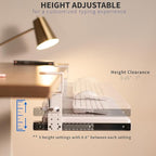 VIVO Large Height Adjustable Under Desk Keyboard Tray, C-clamp Mount System - Image 8