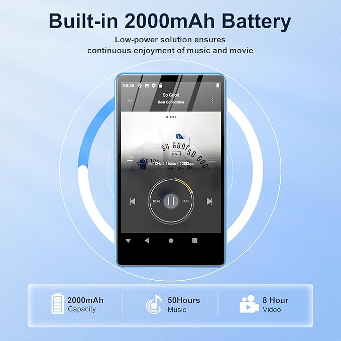 MP3 Player with Bluetooth and WiFi, SWOFY 80GB MP3 Player with Spotify - Image 3