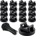 Yookeer 120 Pieces Magnetic Zip Tie Mount Multipurpose Cable Holder Magnets by Yookeer