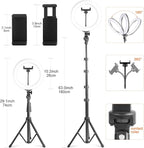 UEGOGO 10'' Ring Light with 72'' Tripod Stand, Dimmable LED Ringlight - Image 3