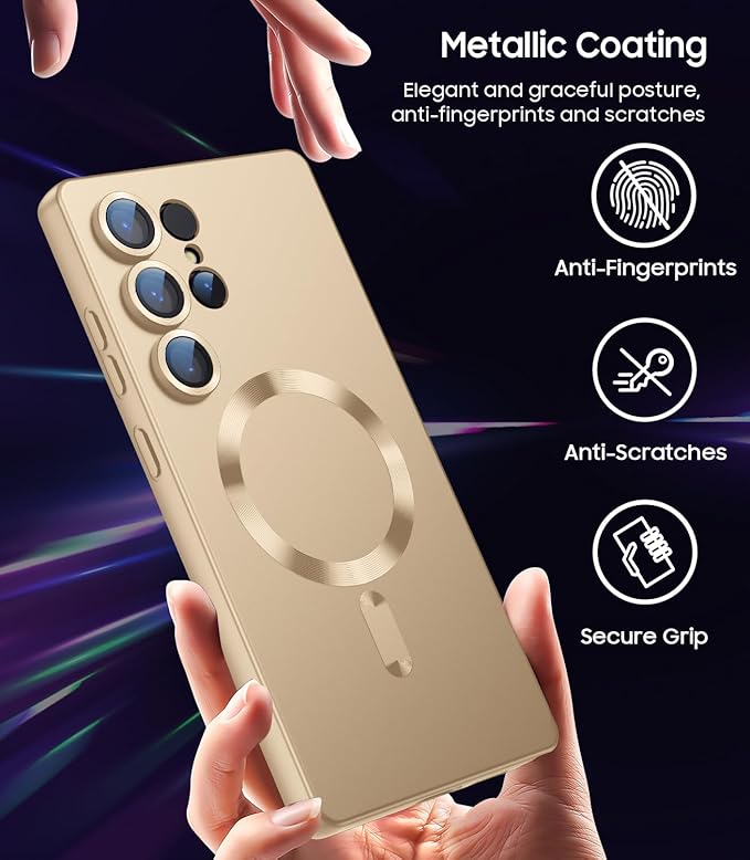 Magnetic for Samsung Galaxy S25 Ultra Case Slim Soft Silicone Bumper Shockproof - Image 6