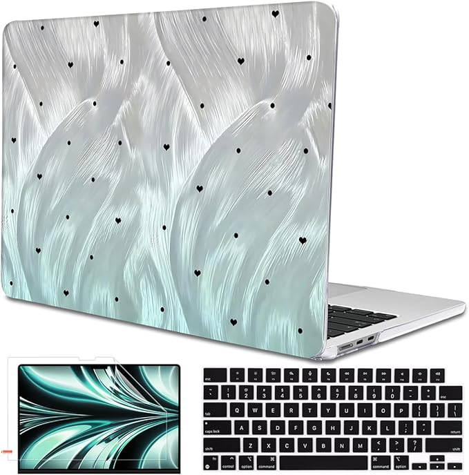 for MacBook Air 13.6 Inch Case 2025 2024 2023 2022 Release Models: M4 A3240 by LCMOCICO