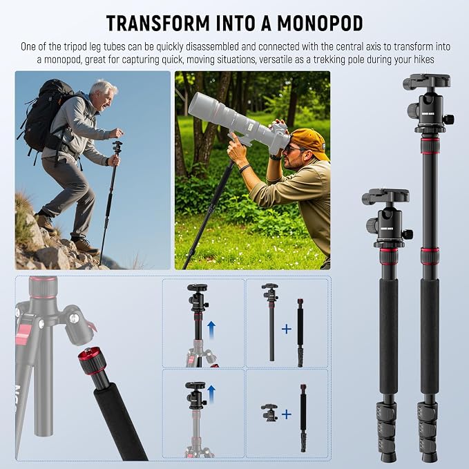 NEEWER Basics Camera Tripod Monopod - Image 6