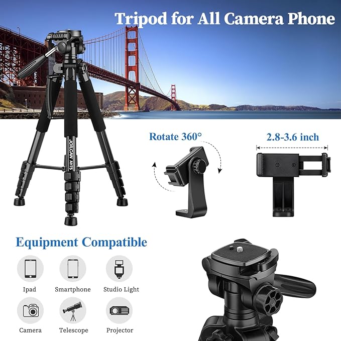 JOILCAN Tripod Camera Tripods, Heavy Duty Cameras Tripod Stand, Professional - Image 4
