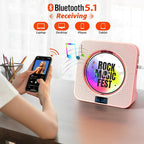 Desktop CD Player with Speakers, ROADOM Bluetooth CD Player with Hi-Fi Stereo - Image 5