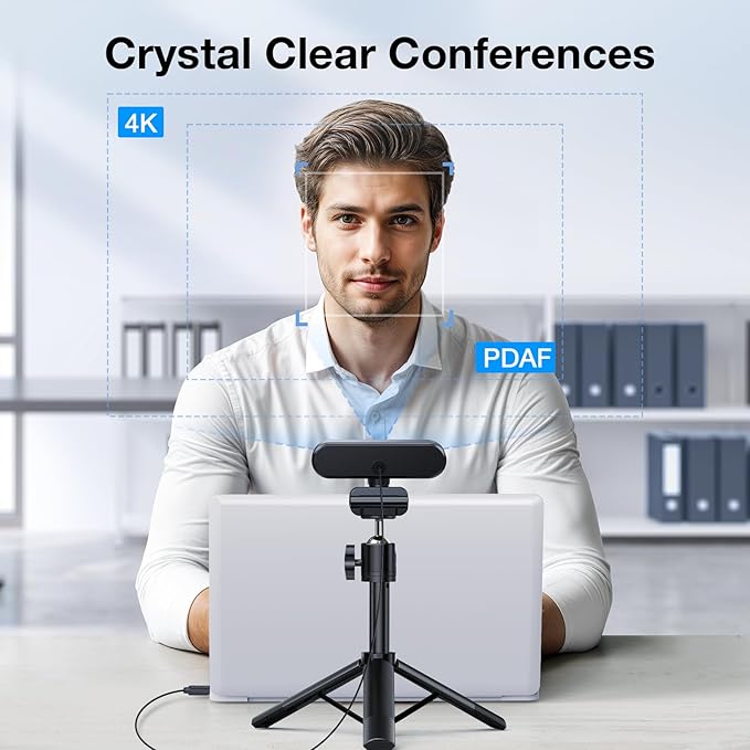 EMEET NOVA 4K Webcam with Tripod - Image 5