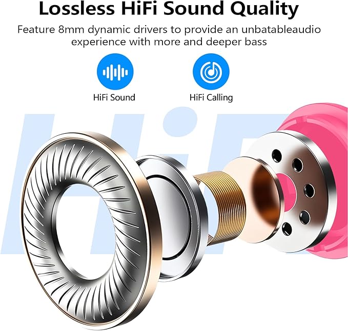 kurdene Wireless Earbuds Bluetooth 5.3 in Ear Buds Light-Weight Headphones - Image 5