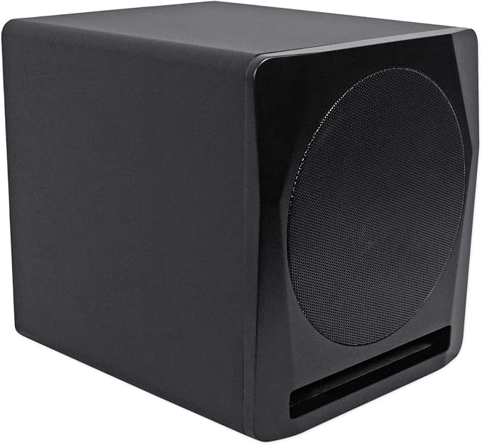 Rockville APM10B Active Studio Subwoofer in Black, MDF Wood, RCA/XLR/Optical - Image 4