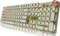 EWEADN Typewriter Style Mechanical Gaming Keyboard, Wired Mechanical Keyboards by SEUNKWANG